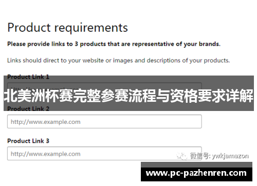 北美洲杯赛完整参赛流程与资格要求详解 北美洲杯赛完整参赛流程与资格要求详解